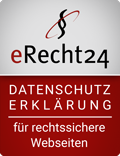 eRecht24 Siegel zum Datenschutz